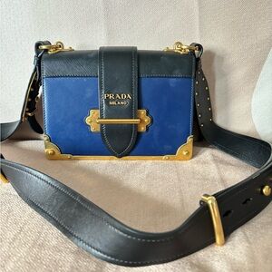 Prada Cahier Leather Flap Bag